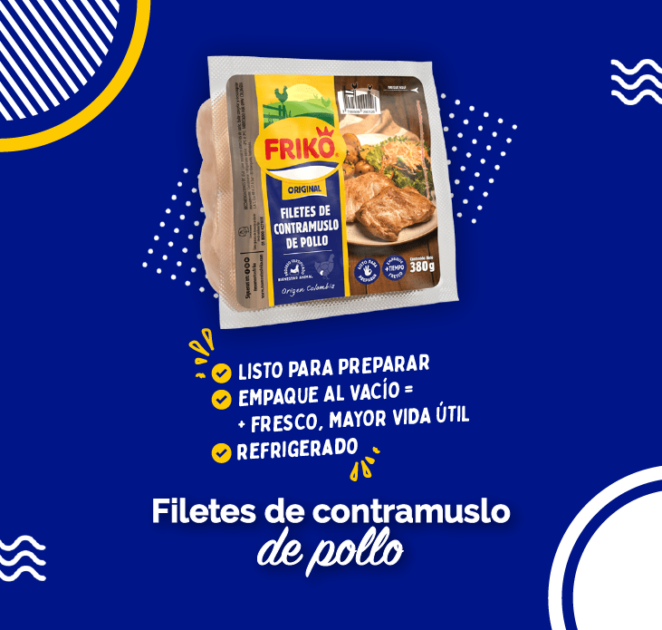 Filetes de contramuslo de pollo 380 g